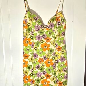 Zara Multicolor Spaghetti Strap Top